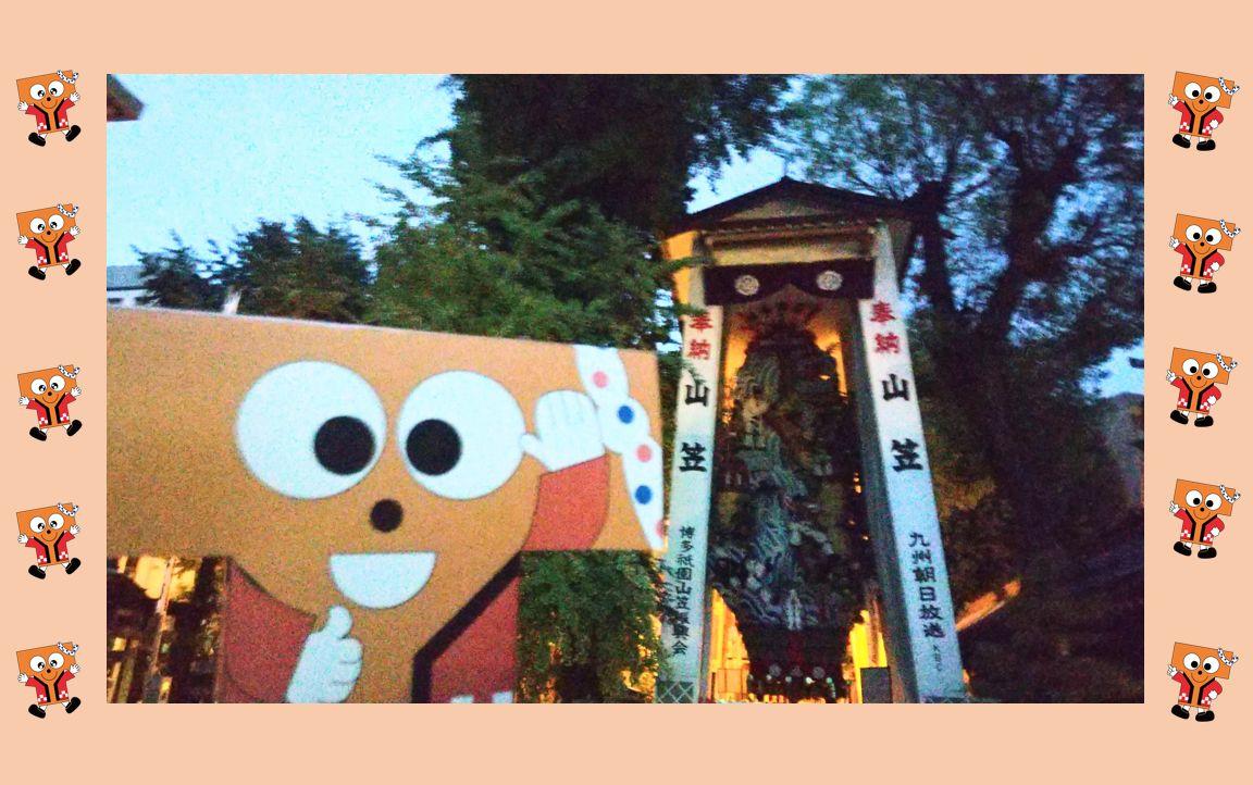 櫛田神社に奉納されている「博多祇園山笠」の飾り山笠。博多祇園山笠は、今年も残念ながら延期です。。。