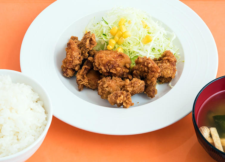 唐揚げ定食 学生食堂 学生食堂 学生生活 拓殖大学