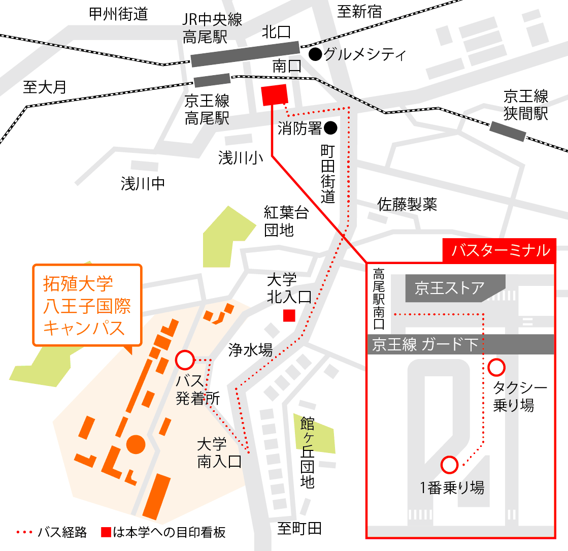 交通アクセス 拓殖大学