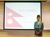 発表してくれたネパールからの留学生