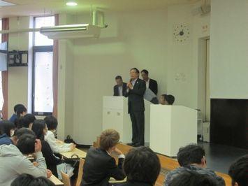 八王子国際キャンパス(講師:警視庁組織犯罪対策部特別講師 長沼氏)