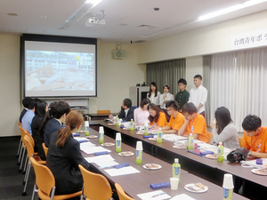 台湾青年ボランティア団体の皆さんと 本学学生との交流会