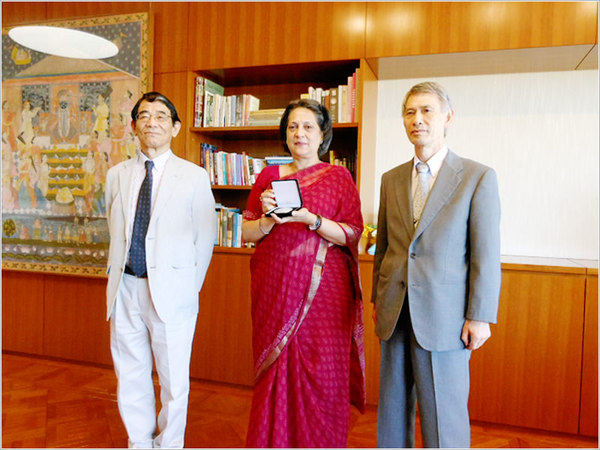 福田理事長、渡辺総長がインド大使を表敬訪問
