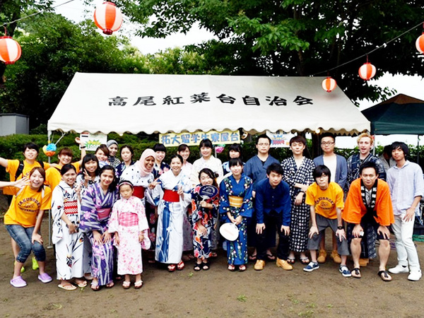 八王子留学生寮 地域との交流　～紅葉台夏祭りに参加～