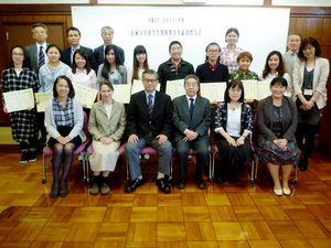 平成２７年度 拓殖大学留学生別科奨学生証書授与式が行われました