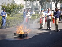 八王子国際キャンパス「消防訓練」を実施しました。