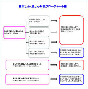 麻しん・風しん対策フローチャート