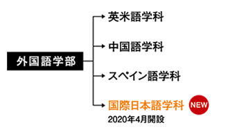 外国語学部組織図